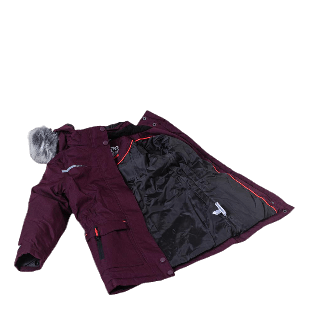 Gitte Girl Melange Parka W-PRO 10000 Purple