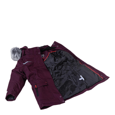 Gitte Girl Melange Parka W-PRO 10000 Purple