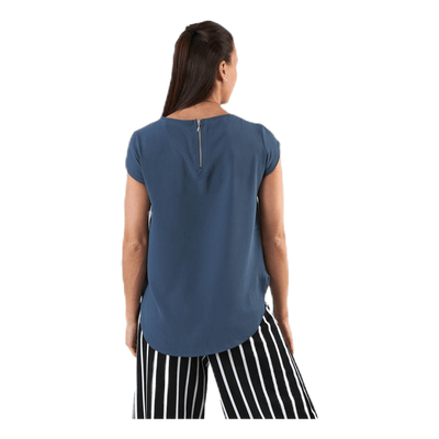 Vic S/S Solid Top Blue