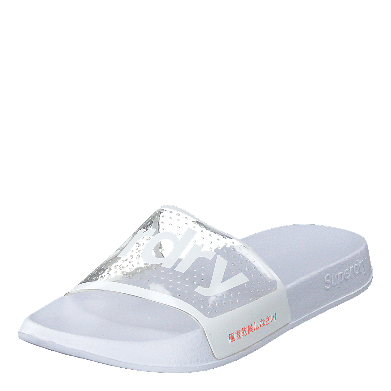Superdry Perf Jelly Pool Slide Optic White