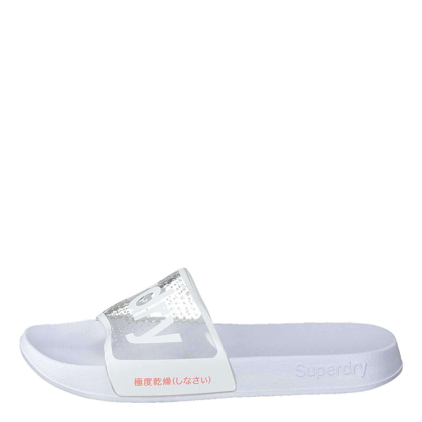 Superdry Perf Jelly Pool Slide Optic White