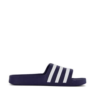 Adilette Aqua Slides Dark Blue / Cloud White / Dark Blue