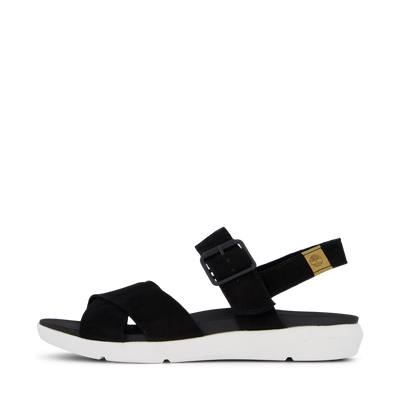 Wilesport Lthr Sandal Black Nubuck