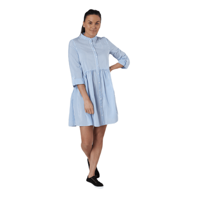 Ditte Life  Stripe 3/4 Dress W White