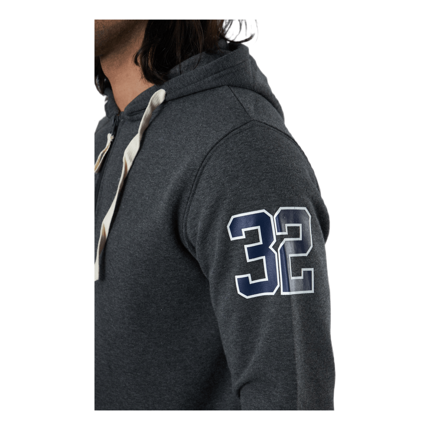 Alpha Full Zip Hood Grey