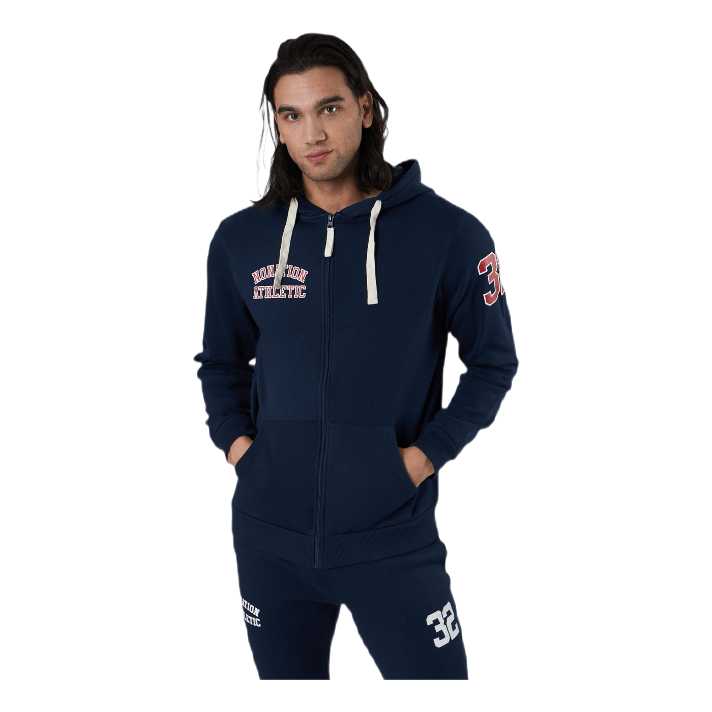 Alpha Full Zip Hood Blue