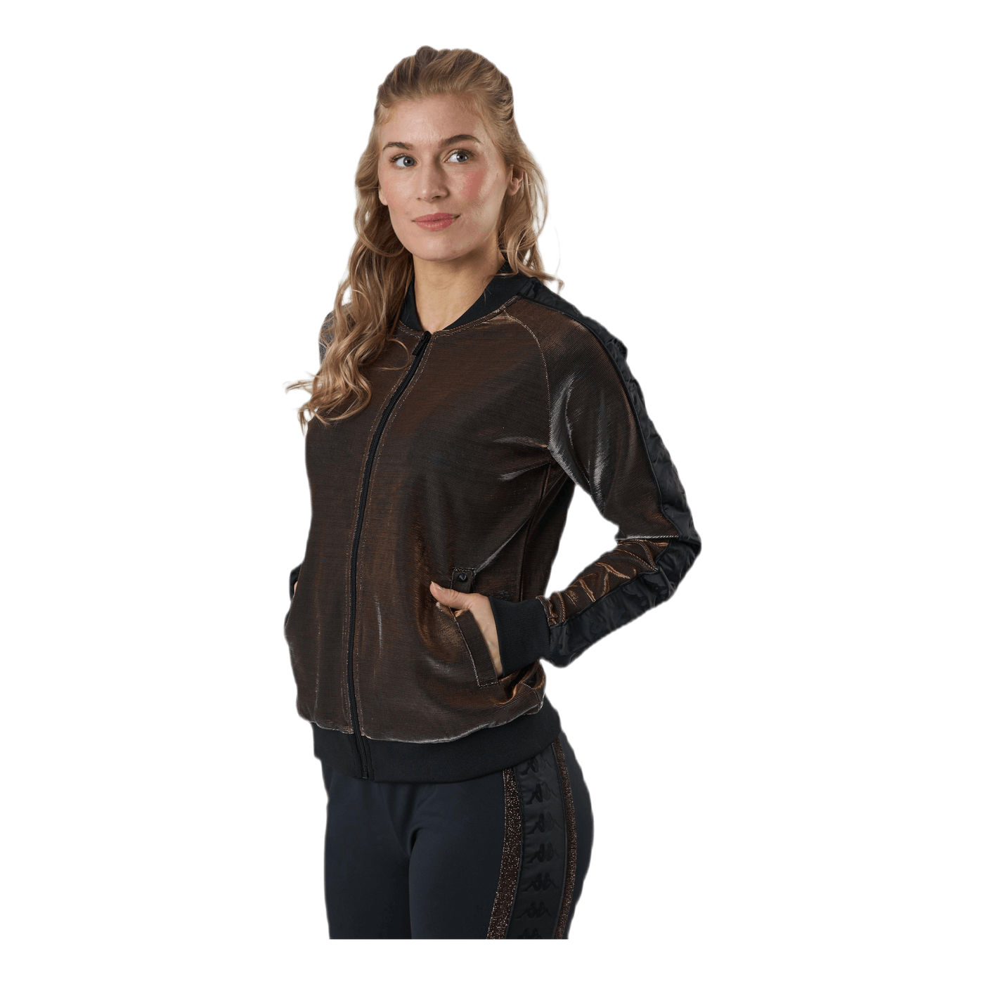 Lady Tr.Jacket, Auth Ecot Brown/Black