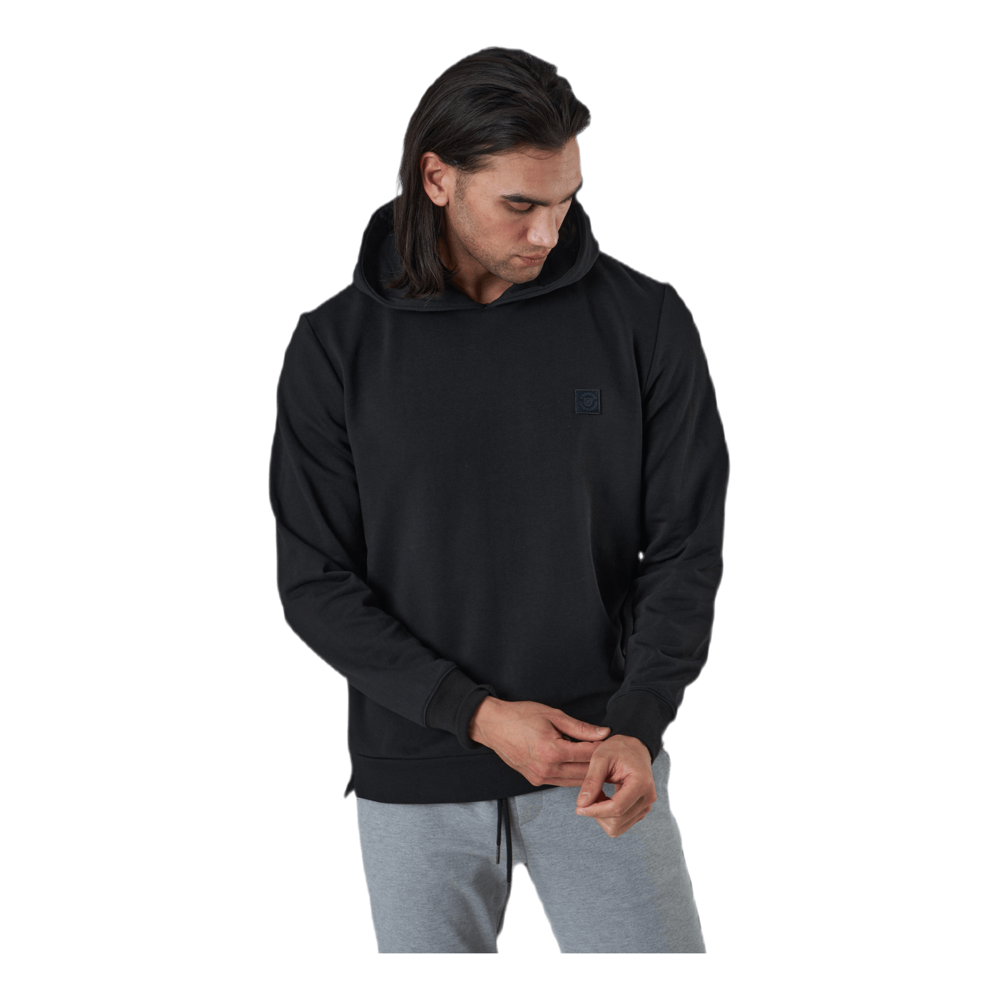 Studio Sweat Hood Ltn Black