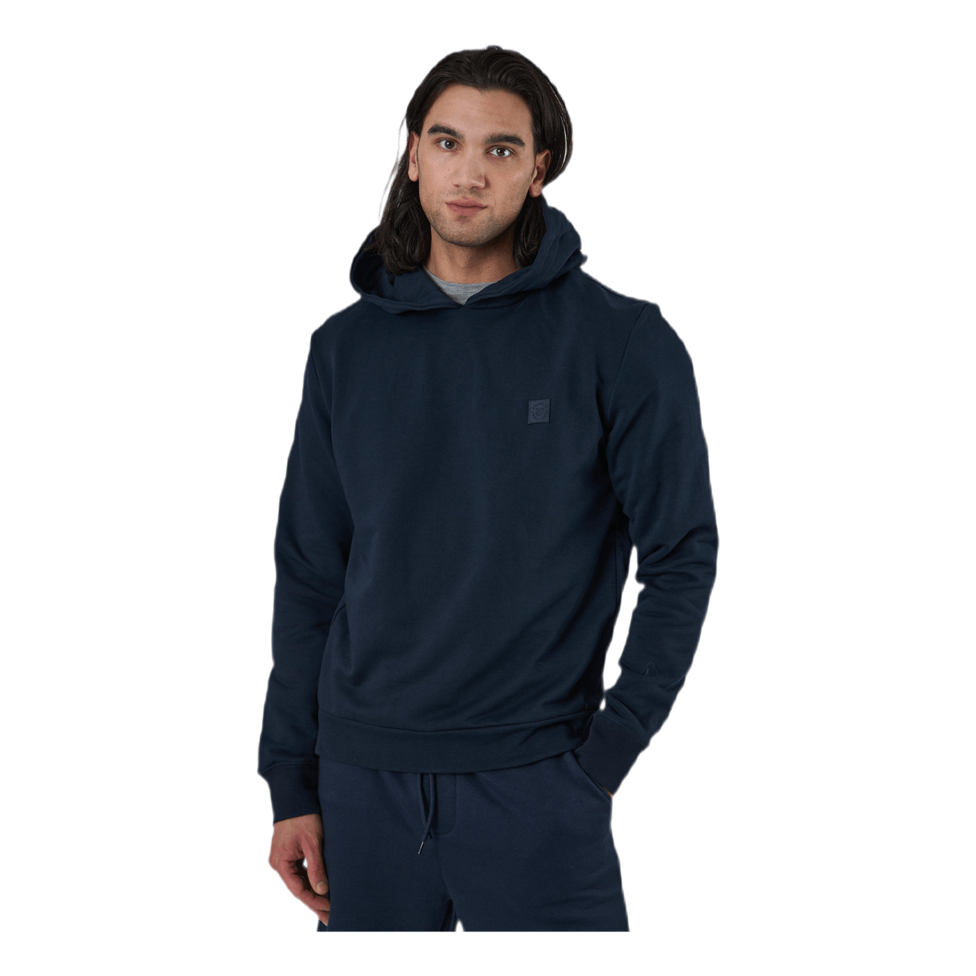 Studio Sweat Hood Ltn Blue