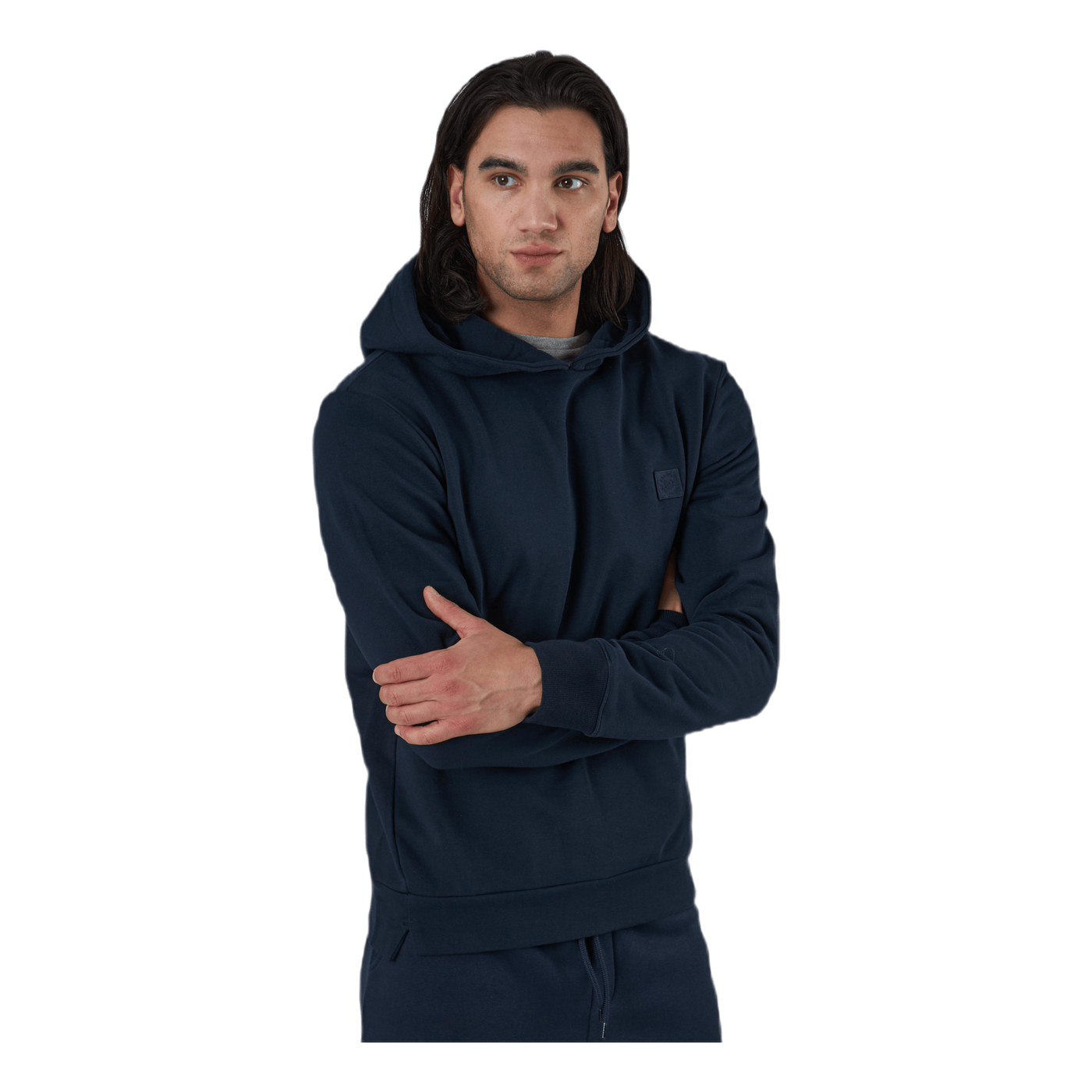 Studio Sweat Hood Ltn Blue