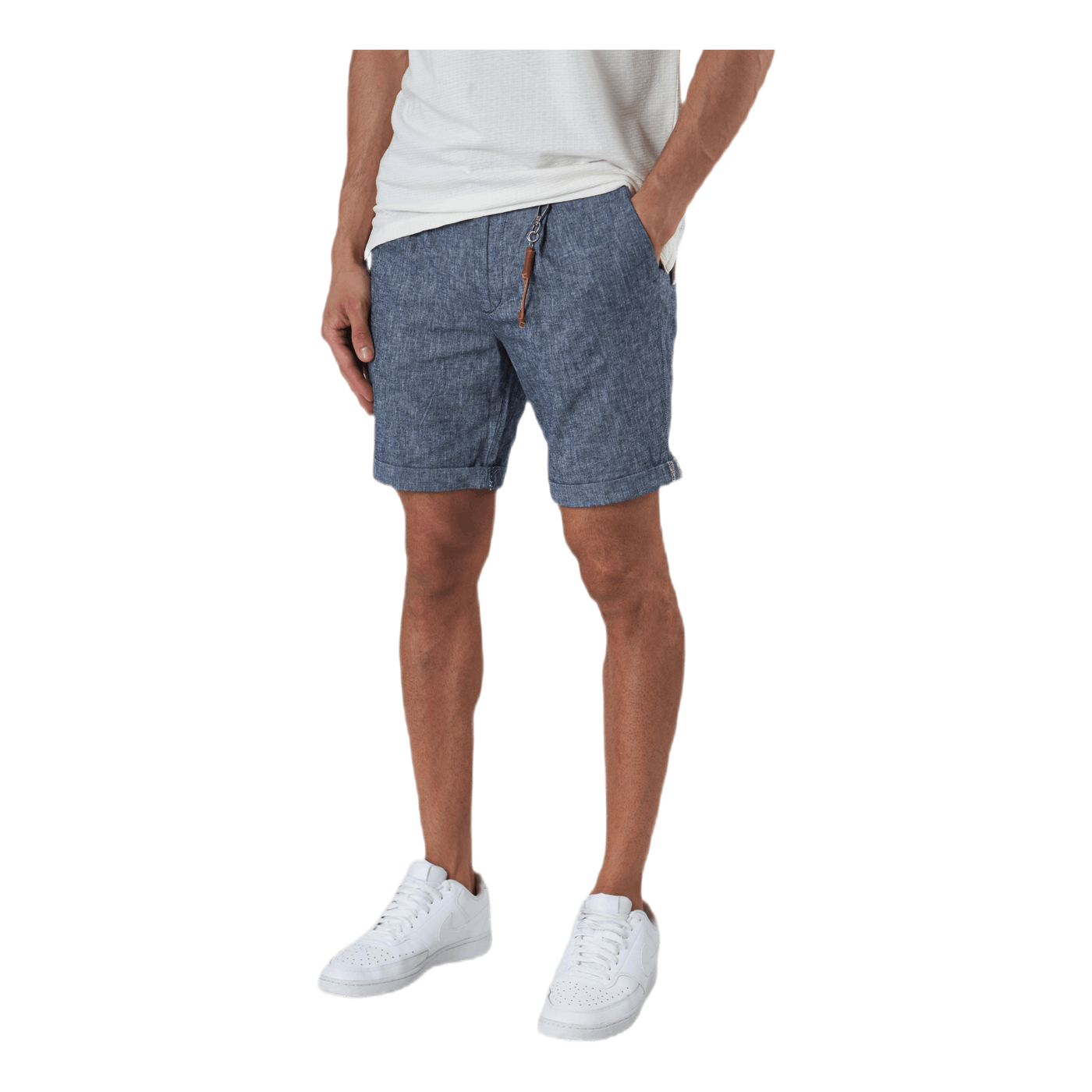 Milton Chino Shorts Akm Linen Blue