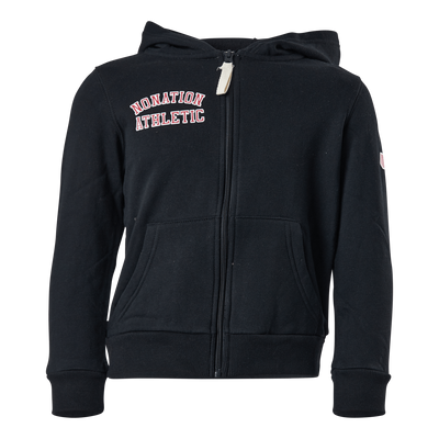 Alpha Full Zip Hood Black