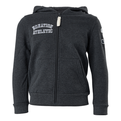 Alpha Full Zip Hood Grey