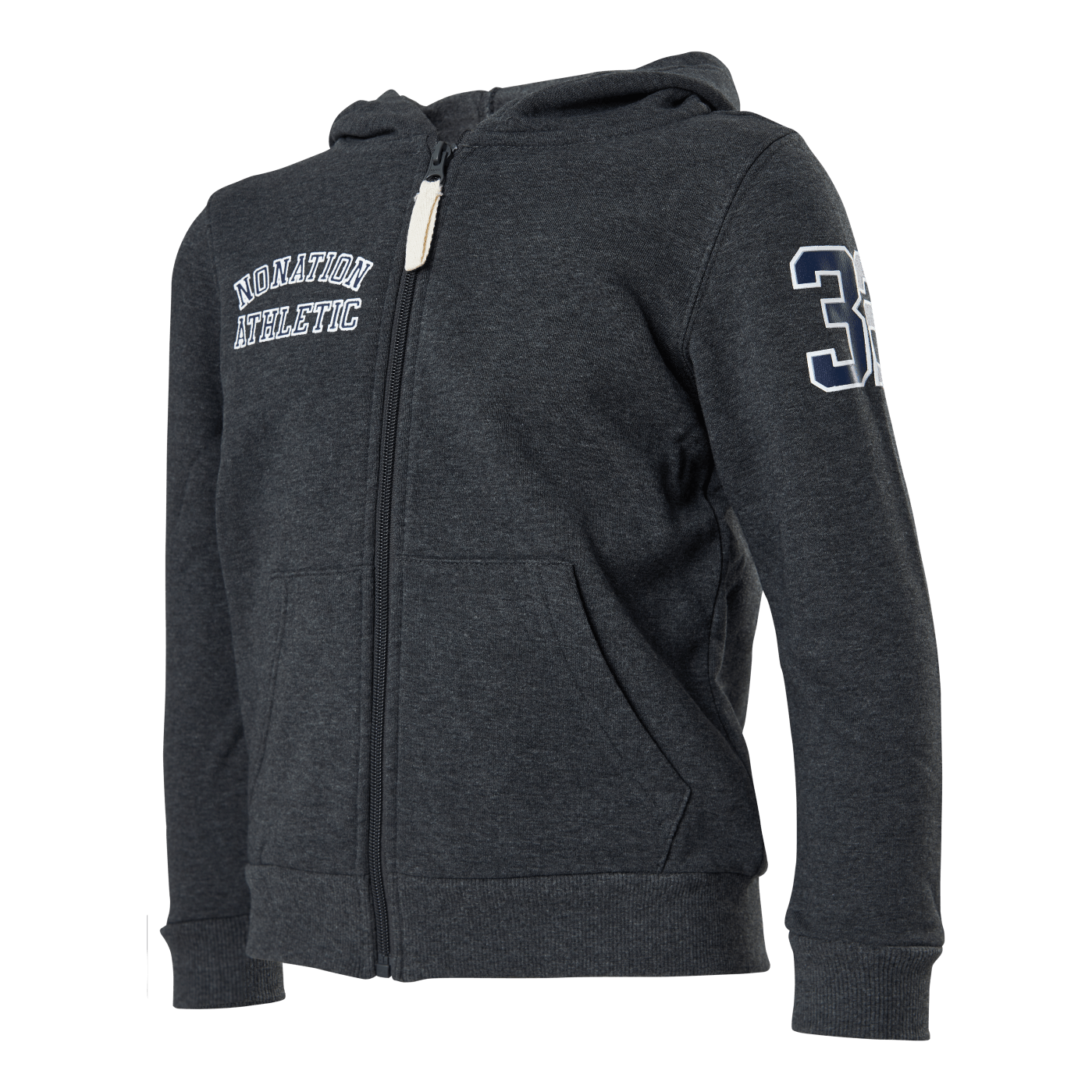 Alpha Full Zip Hood Grey