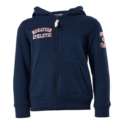 Alpha Full Zip Hood Blue