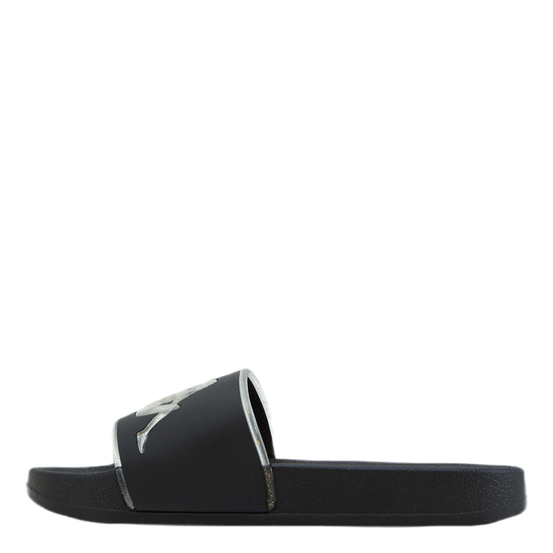 Slipper, Authentic Aqua 1 Black/Gold