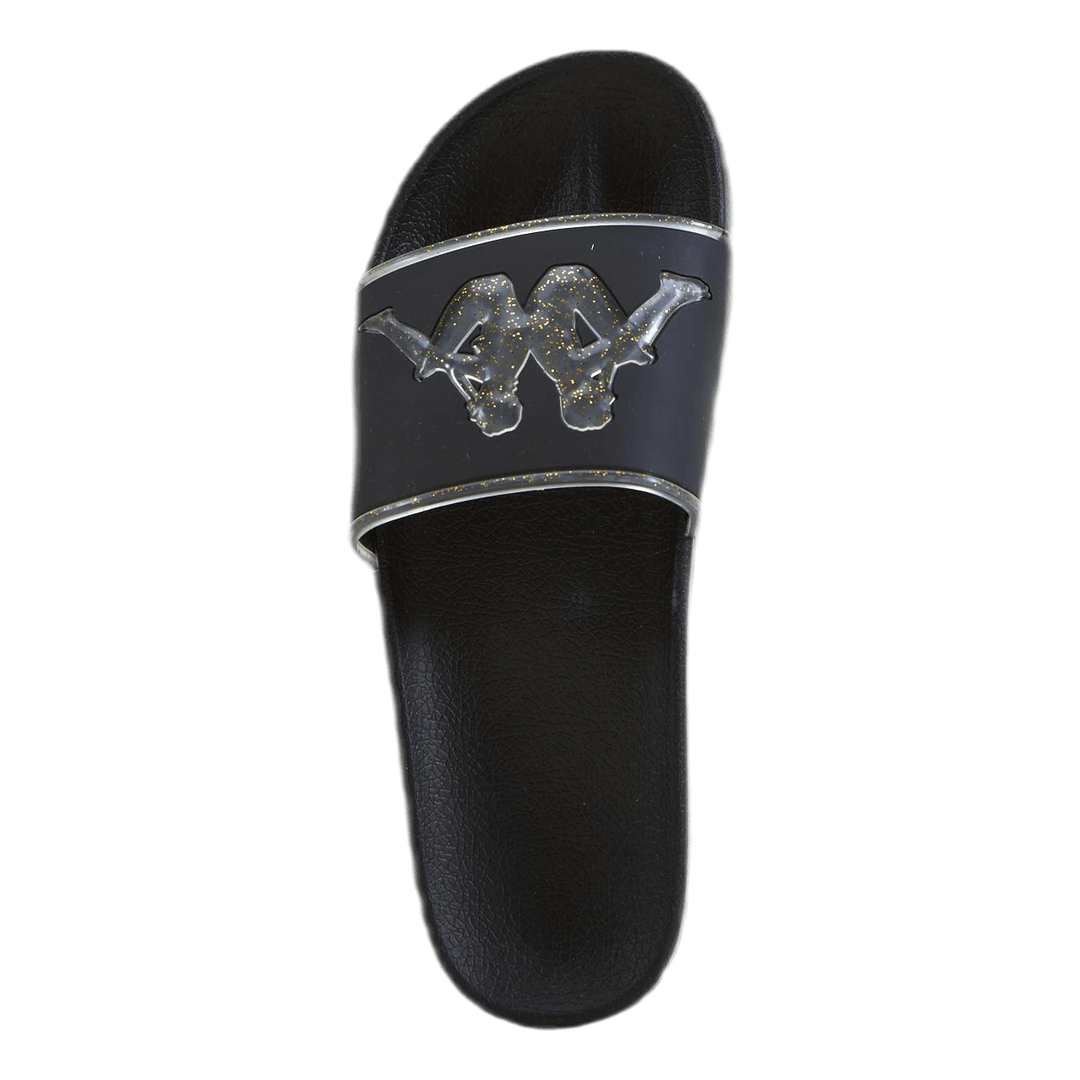 Slipper, Authentic Aqua 1 Black/Gold