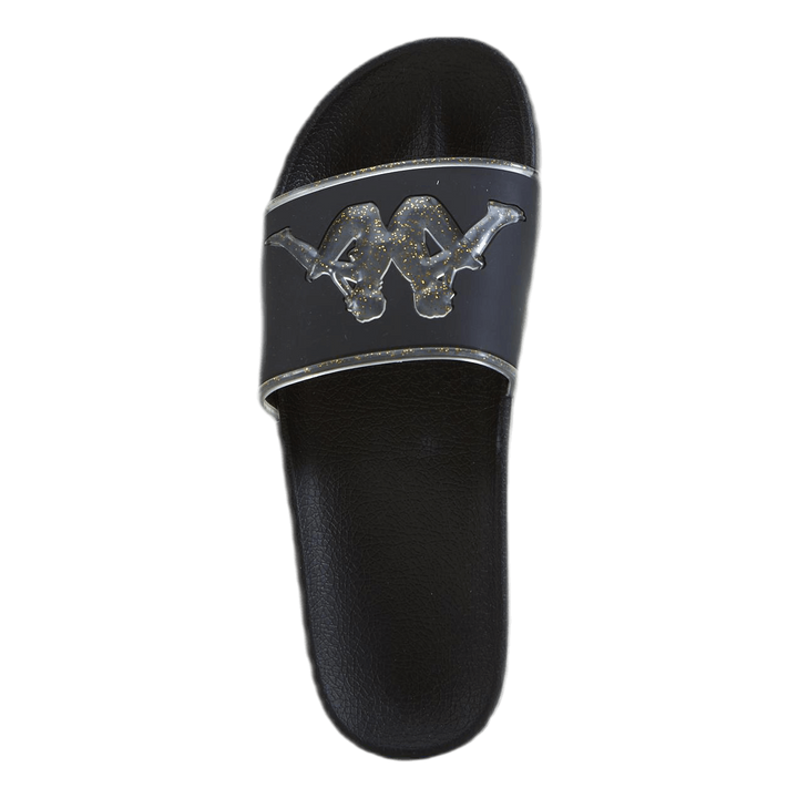 Slipper, Authentic Aqua 1 Black/Gold
