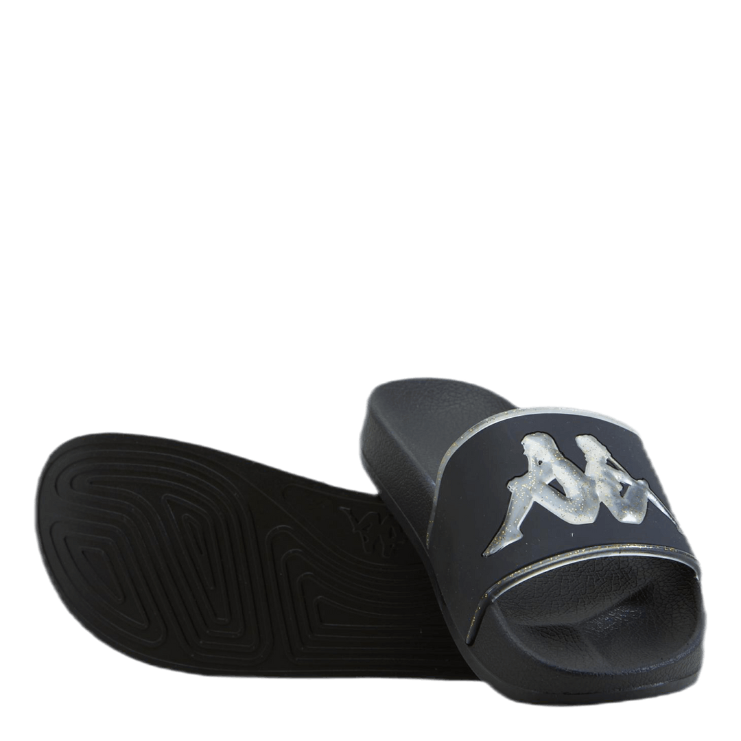 Slipper, Authentic Aqua 1 Black/Gold