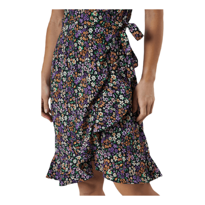 Olivia S/S Wrap Dress Wvn Black