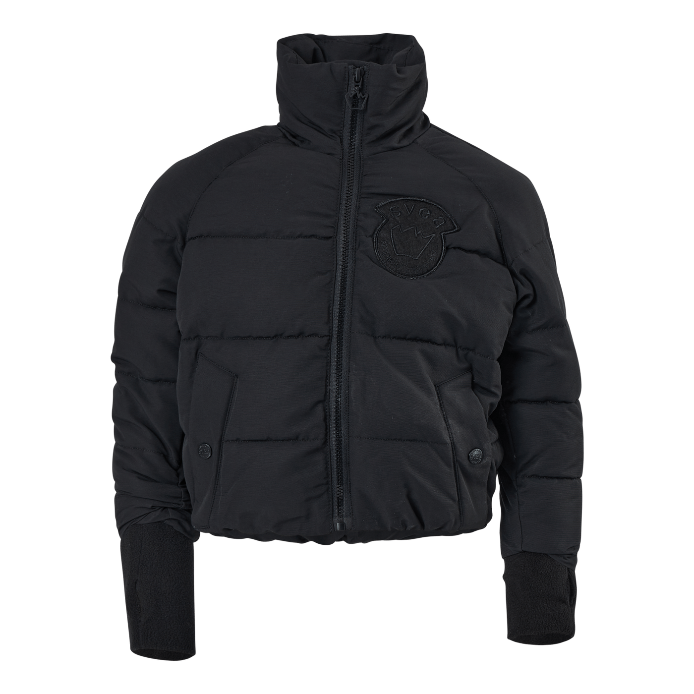 K. Reflective Volume Puffer Ja Black