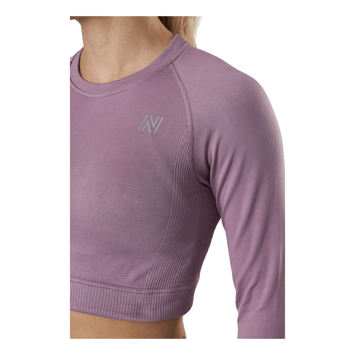 Molly Seamless Ls Crop Top Lilac