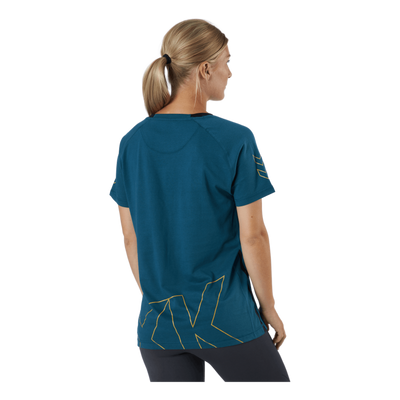 Hmlcima Xk T-shirt S/s Woman Blue Coral