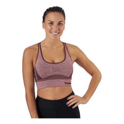 Hmlclea Seamless Sports Top Fudge/woodrose Melange