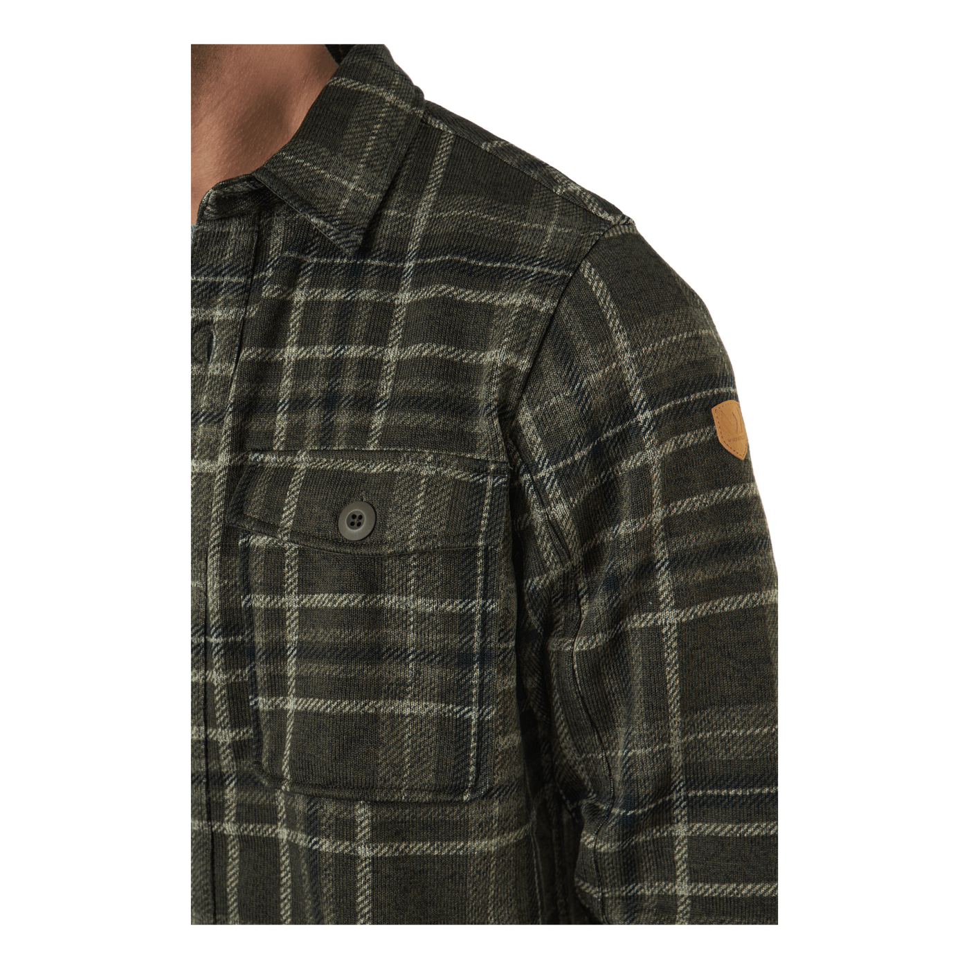 Dewey M Checked Fleece Shirt Forest Night