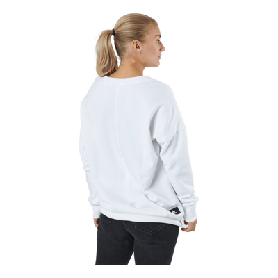 Adidas Sportswear Three Bar Sweatshirt White