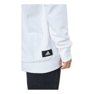 Adidas Sportswear Three Bar Sweatshirt White
