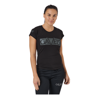 W Black Grey Logo T-shirt Black