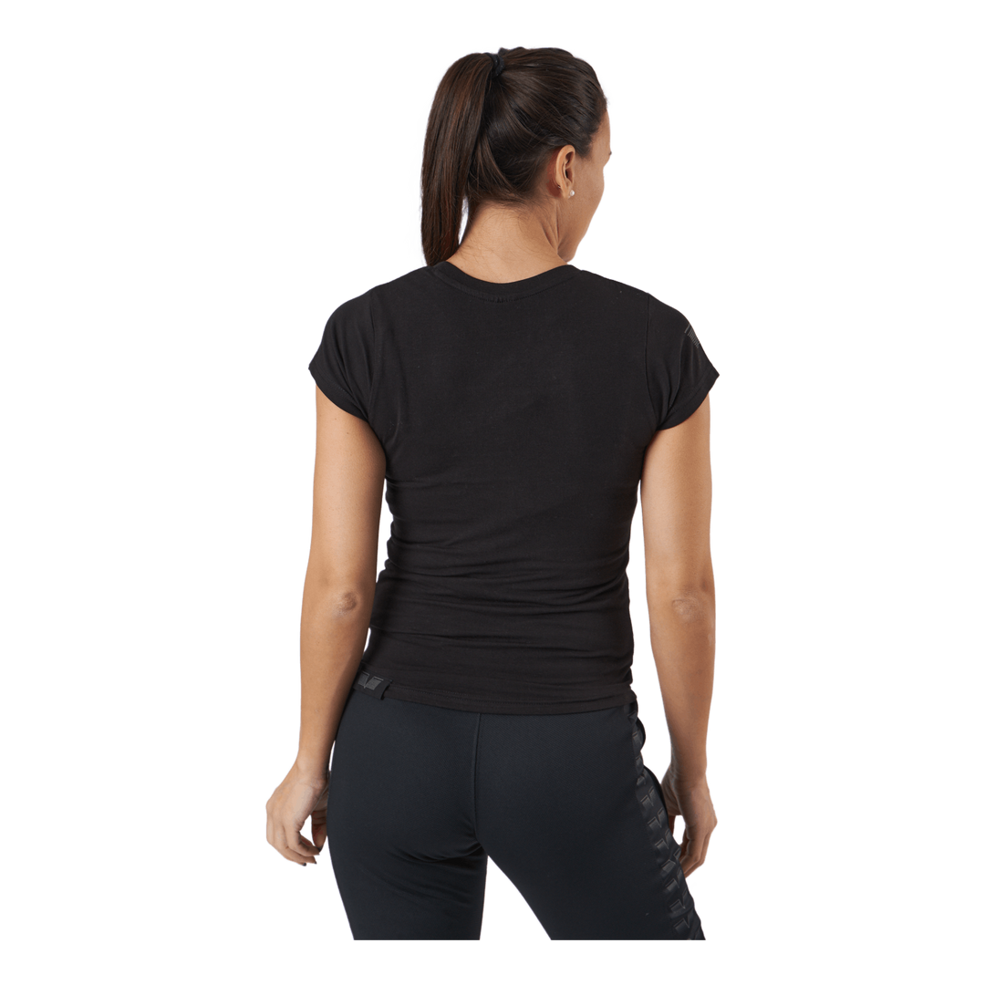 W Black Grey Logo T-shirt Black