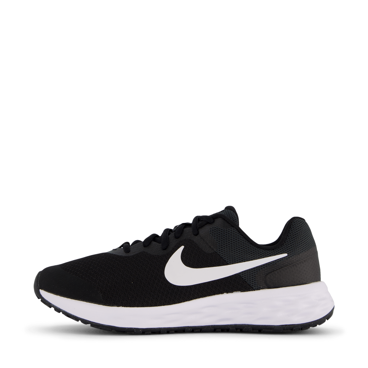 Revolution 6 Big Kids' Road Running Shoes BLACK/WHITE-DK SMOKE GREY