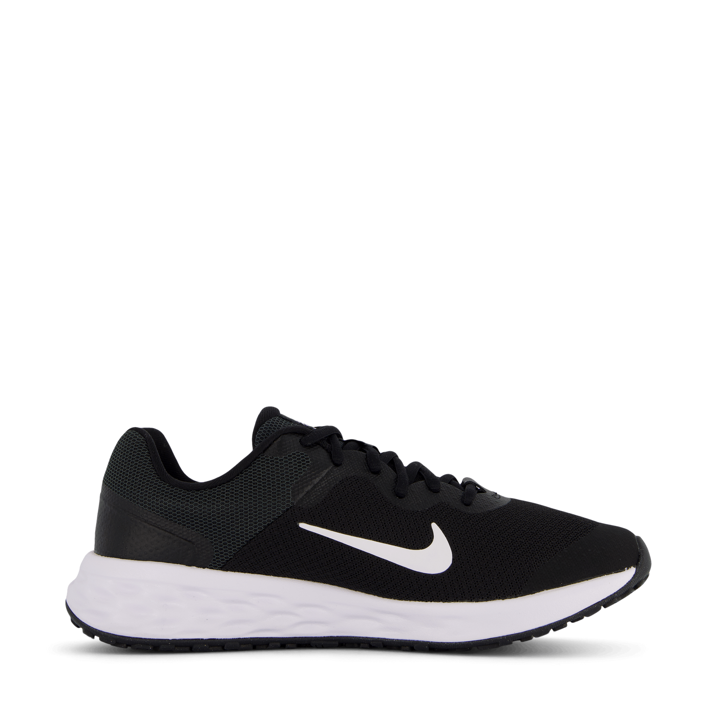 Revolution 6 Big Kids' Road Running Shoes BLACK/WHITE-DK SMOKE GREY