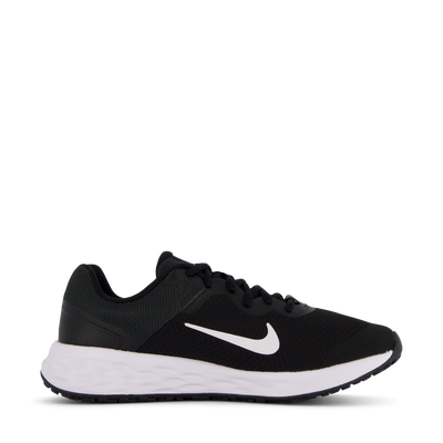 Revolution 6 Big Kids' Road Running Shoes BLACK/WHITE-DK SMOKE GREY