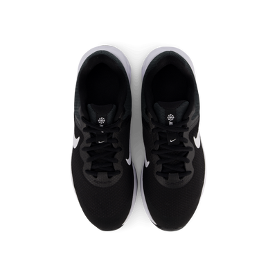 Revolution 6 Big Kids' Road Running Shoes BLACK/WHITE-DK SMOKE GREY