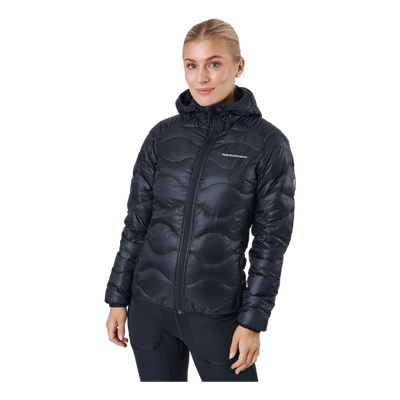 W Helium Down Hood Jacket Black