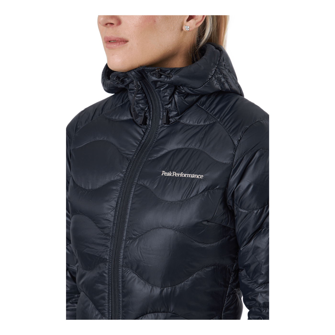 W Helium Down Hood Jacket Black