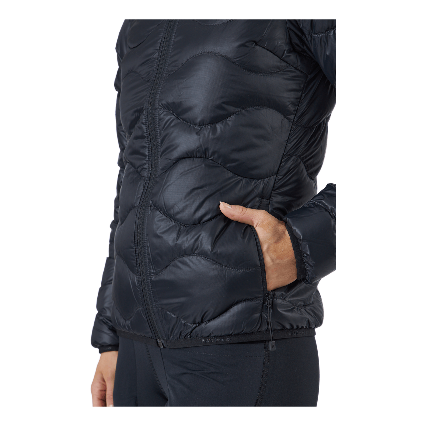 W Helium Down Hood Jacket Black