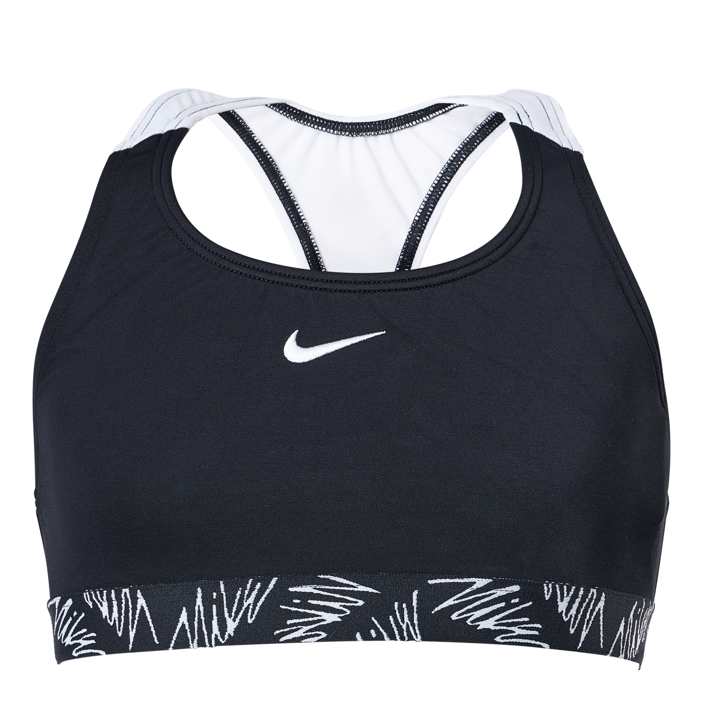 Nike G Crossback Bikini Script Black