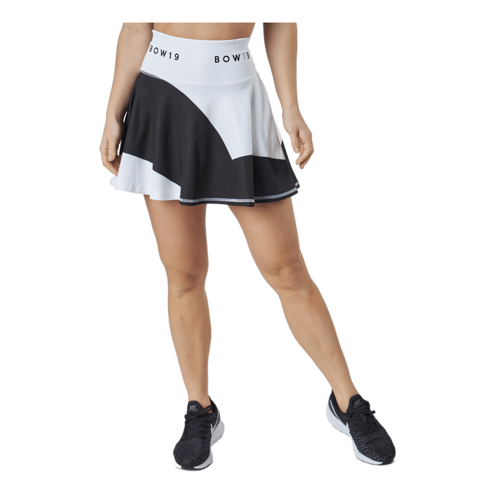 Bianca /print Skirt Big Stripe White/black