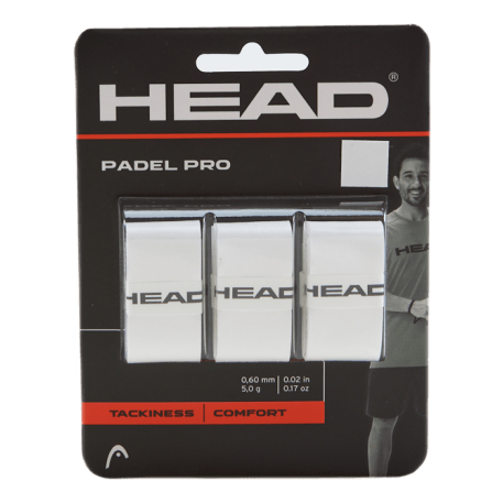 Padel Pro 3 Pcs Pack White
