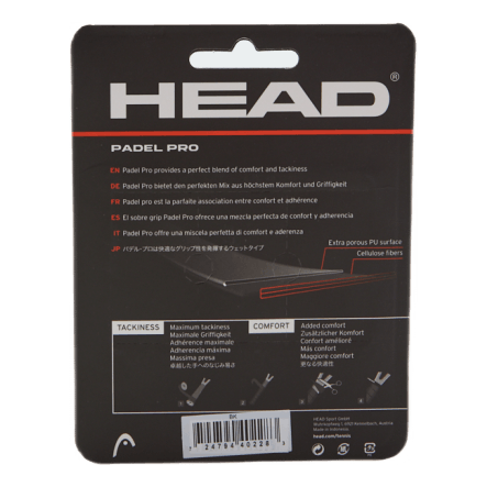 Padel Pro 3 Pcs Pack Black