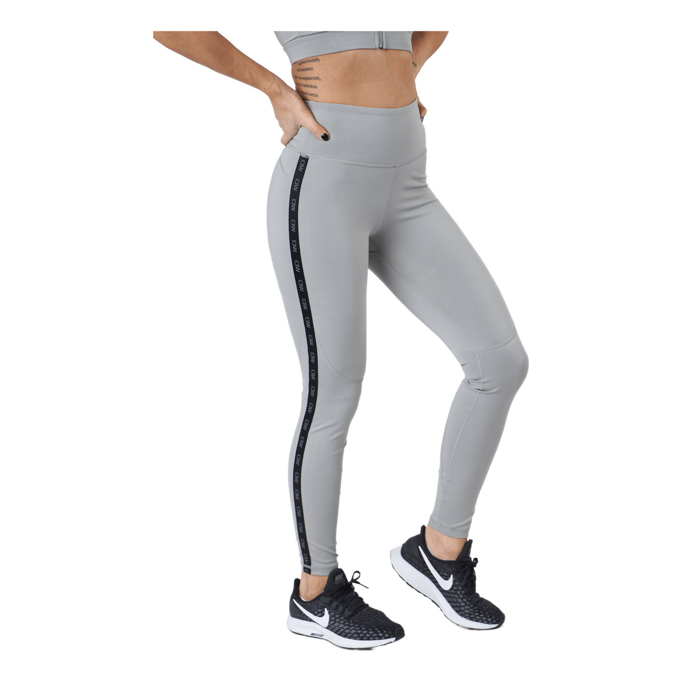 Ultimate Training Logo Tights  Grey