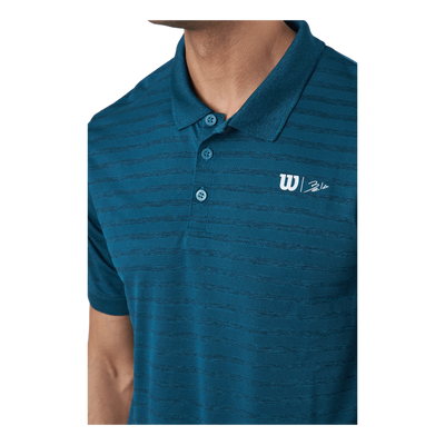 Bela Stripe Polo Ii Blue Coral