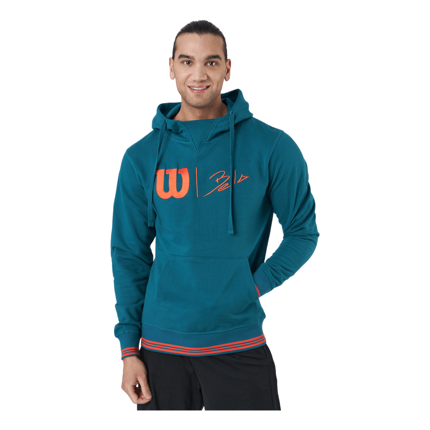 Bela Po Hoody-slimfit Blue Coral/fiesta