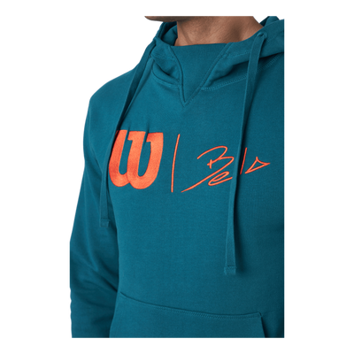 Bela Po Hoody-slimfit Blue Coral/fiesta