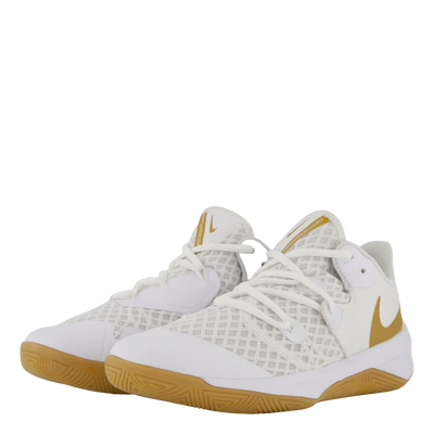 Unisex Hyperspeed Court Indoor White/mtlc Gold