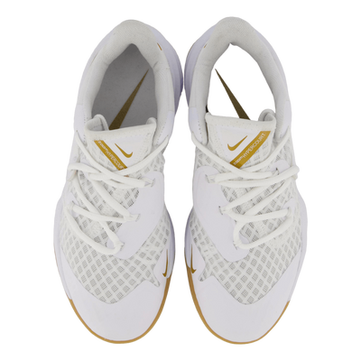 Unisex Hyperspeed Court Indoor White/mtlc Gold